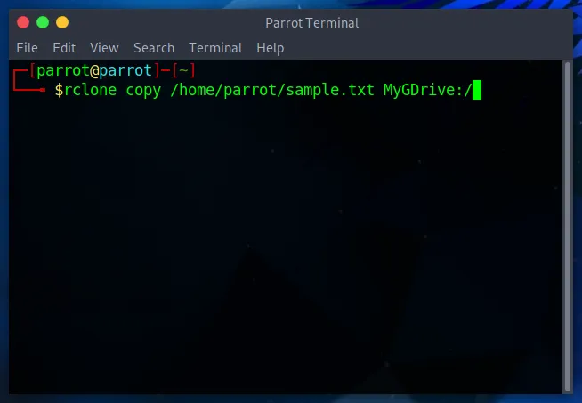 rclone usage